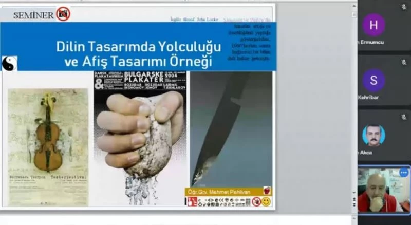 DPÜ’de “Dilin Tasarımda Yolculuğu ve Afiş Tasarımı Örneği” adlı seminer
