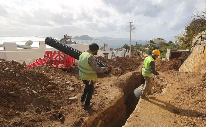 Bodrum’da kanalizasyon hattının 72 kilometresi tamamlandı
