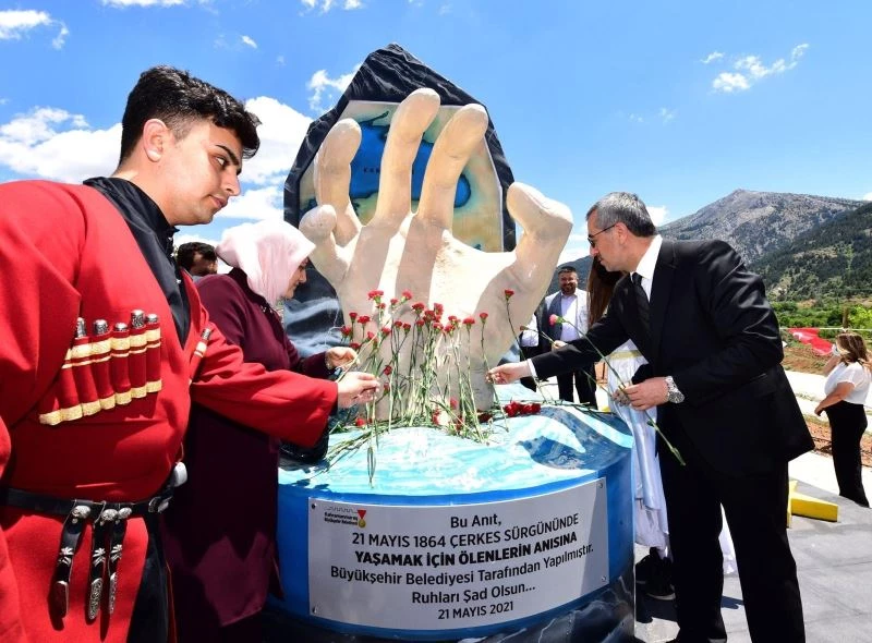 Çerkes Sürgünü Anıtı açıldı
