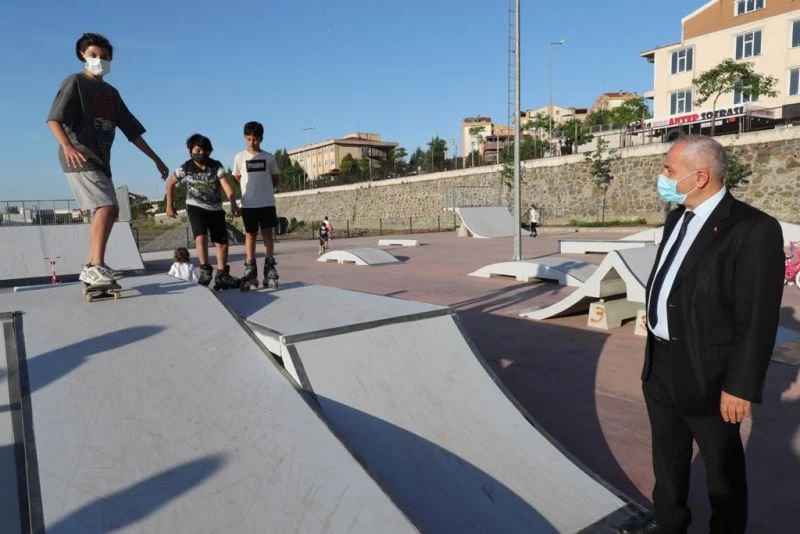 Skate Park’ta ilk test Gebzeli gençlerden
