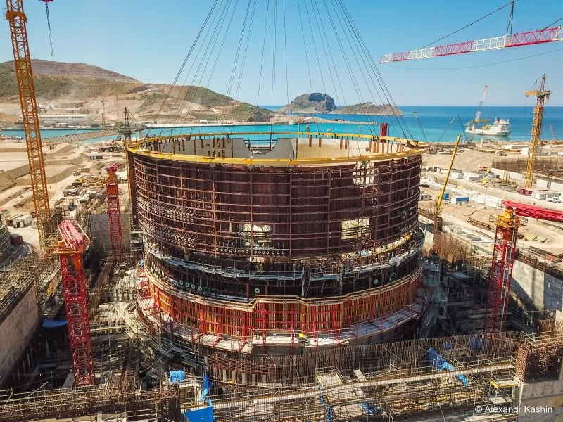 Akkuyu NGS’nin 1’inci güç ünitesinde iç koruma binasının üçüncü katmanı kuruldu
