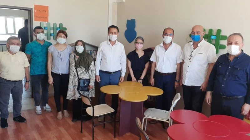 ÇADAP Samsat’ta kütüphane açtı
