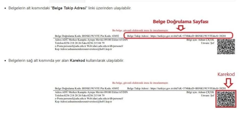 ADÜ’de E-Devlet üzerinden ’belge doğrulama hizmeti’ başladı
