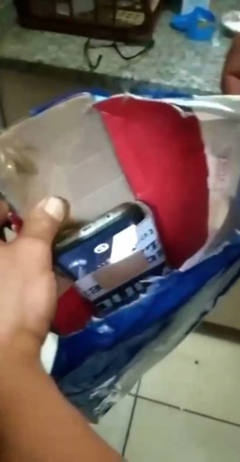 Poşet içinde akıllara durgunluk veren düzenek
