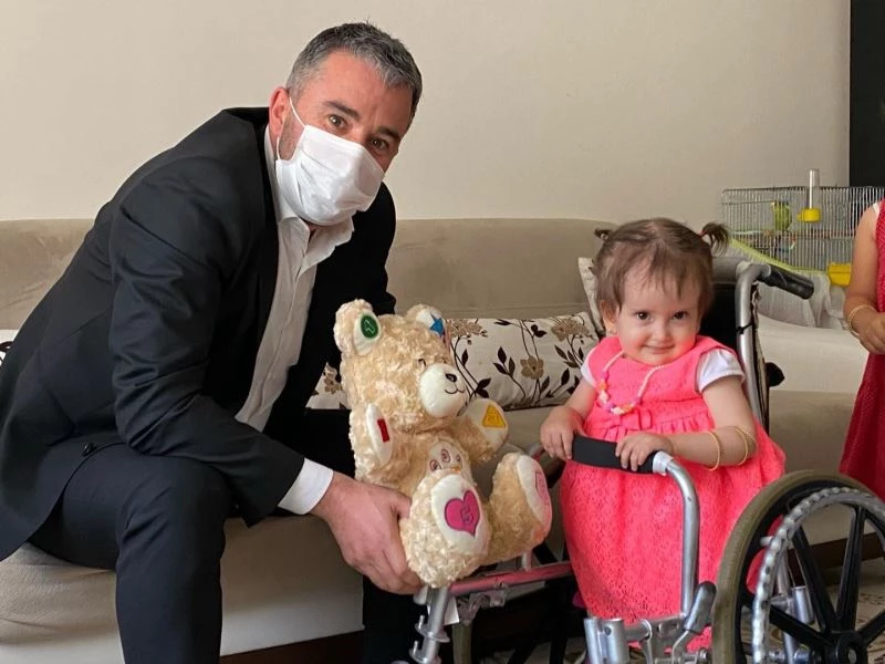 Başkan Çetin’den Esma Nur’a moral ziyareti
