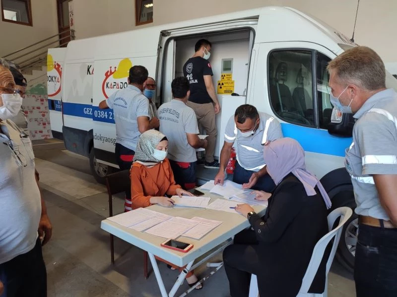 Belediye personelleri sağlık taramasında geçirildi
