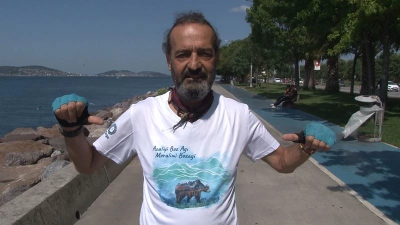 (Özel)- Boz ayılar için Kartal Sahili’nden, Karadeniz’e bin 600 kilometre pedal çevirecek
