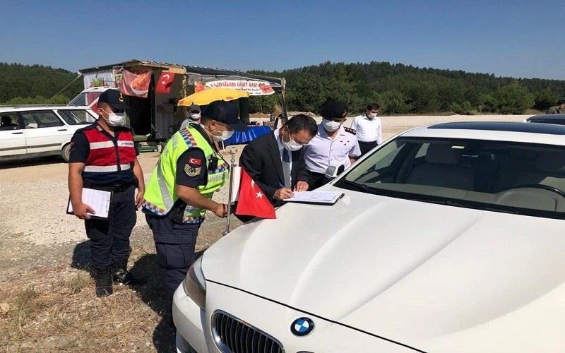 Vali Aktaş, Yenice Jandarma uygulama noktasını ziyaret etti
