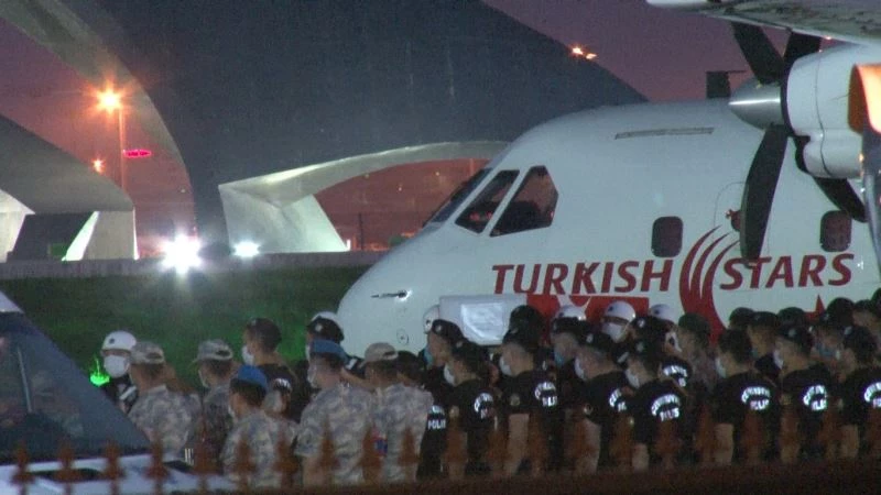 Şehit Hasan Cevher’in naaşı İstanbul’a getirildi
