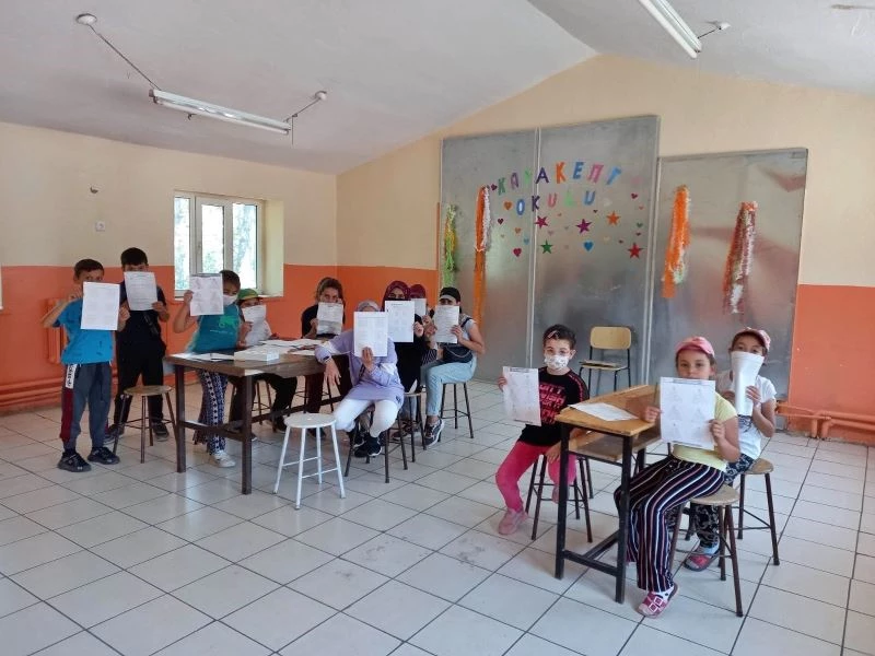 Günyüzü Kayakent Abdülhamit Alptekin Okulu öğrencileri telafi programında
