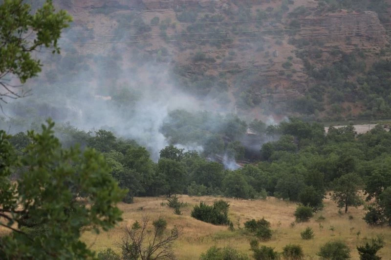 Tunceli’de piknikçilerin olduğu alana yıldırım düştü
