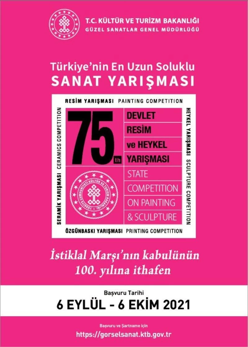 Devlet Resim ve Heykel yarışması, bu yıl İstiklal Marşı’nın 100. yılına ithafen düzenlenecek
