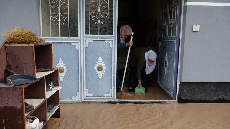 Erciş’te etkili olan şiddetli yağış 13 köyde taşkına neden oldu
