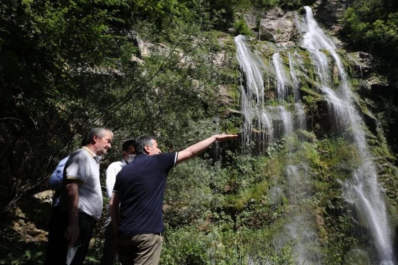 Vali Atay, Saklıkent Şelalesini inceledi
