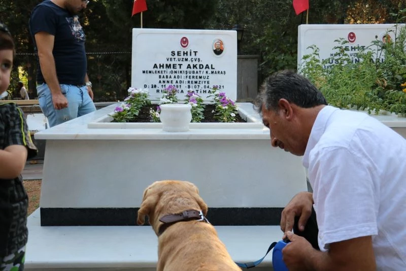Şehidin emaneti ile şehide ziyaret
