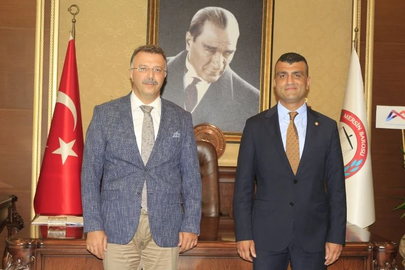Başsavcı Öztoprak’tan Mersin Baro Başkanı Özdemir’e ’hayırlı olsun’ ziyareti
