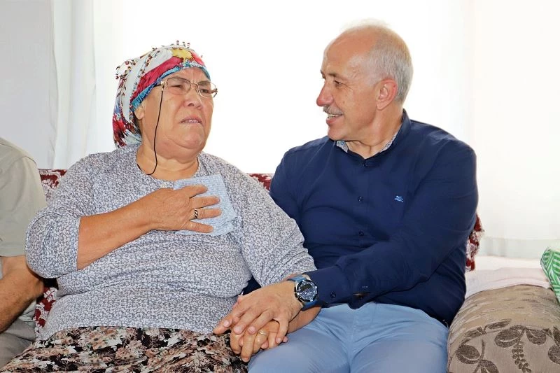 Başkan Gültak, şehit ailesi ve gaziye vefa ziyareti

