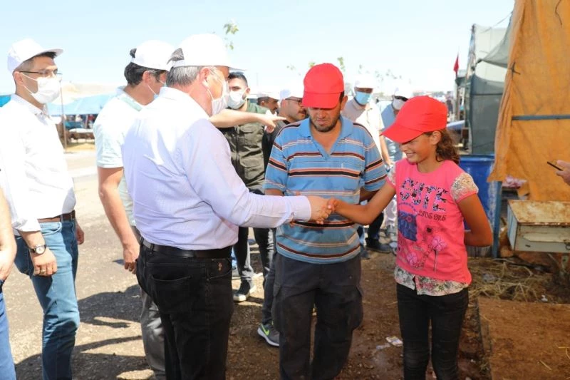 Başkan Palancıoğlu kurban pazarını gezdi, pazarlık yaptı
