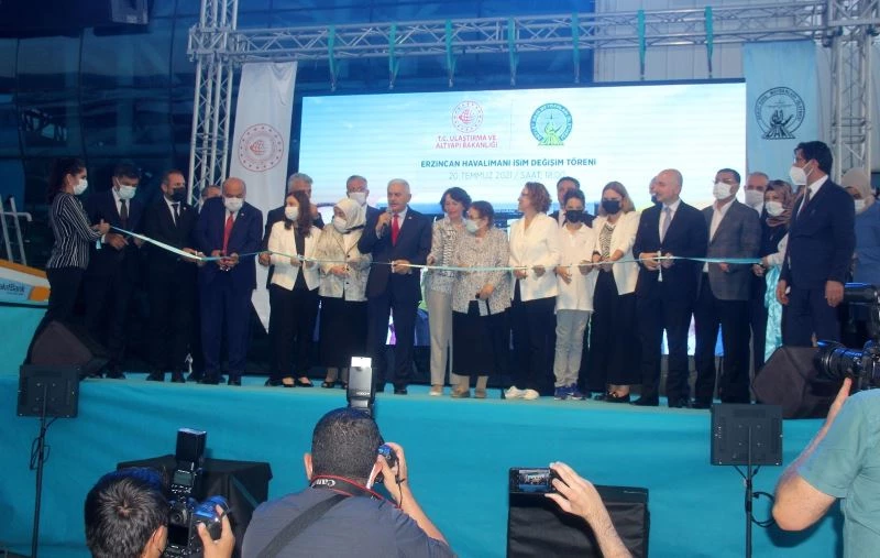 Erzincan Yıldırım Akbulut Havalimanı isim değişikliği töreni
