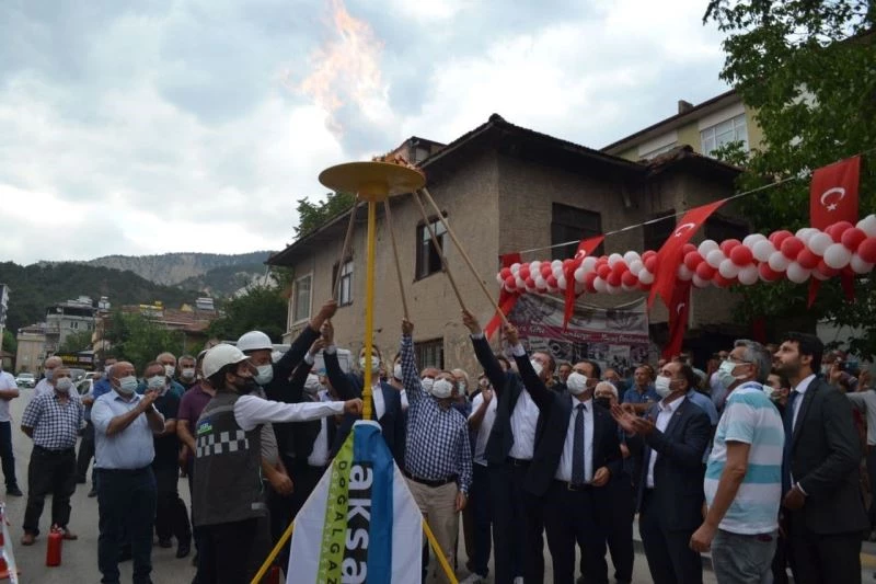Reşadiye’de doğalgaz sevinci
