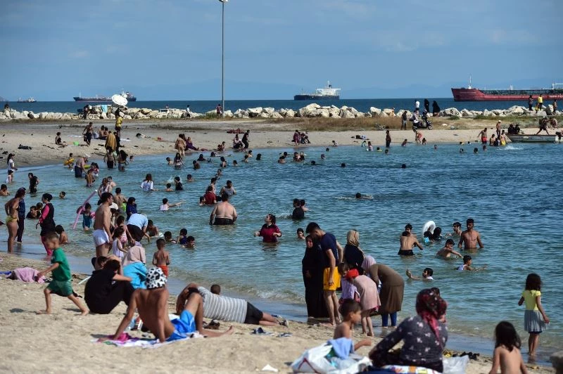Yeşilköy sahilinde bayramın son günü yoğunluk yaşandı
