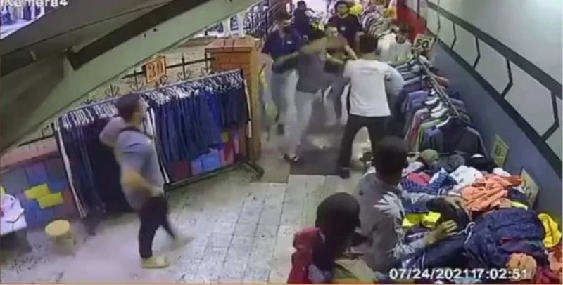 Bahçelievler’de hırsızlık şüphelisine meydan dayağı kamerada
