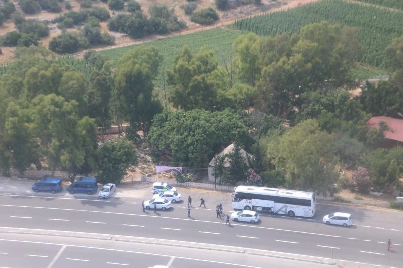 Trafik ihlalleri helikopter ve droneler ile havadan tespit edildi
