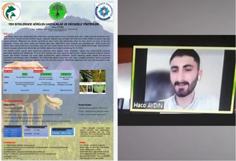 Düzce Üniversitesi öğrencisi poster sunum birincisi oldu
