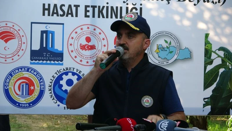 AK Parti’li Turan, Bayramiç Beyazı hasat etkinliğine katıldı
