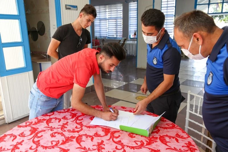 Meram Zabıta’dan düğün salonlarına gürültü uyarısı
