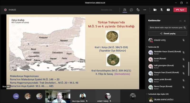 Edirne’de çevrim içi “Arkeoloji” konuşuldu
