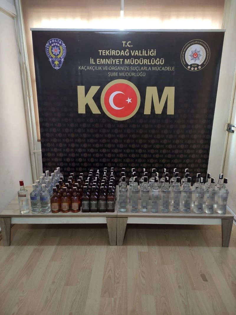 Tekirdağ’da sahte içkiye darbe üstüne darbe
