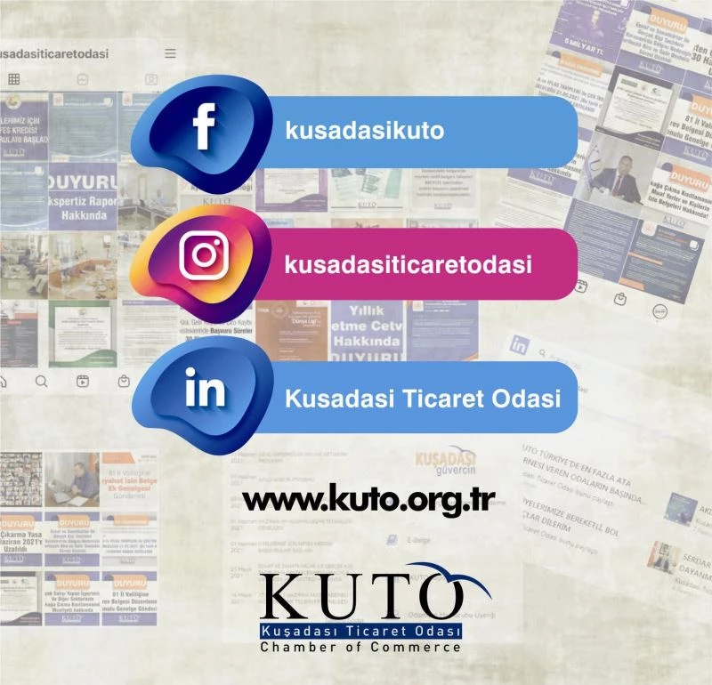 KUTO sosyal medya hesaplarıyla bilgilendiriyor
