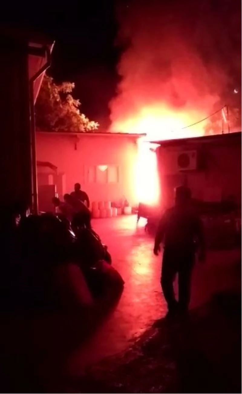 Devlet hastanesi çamaşırhanesinde korkutan yangın
