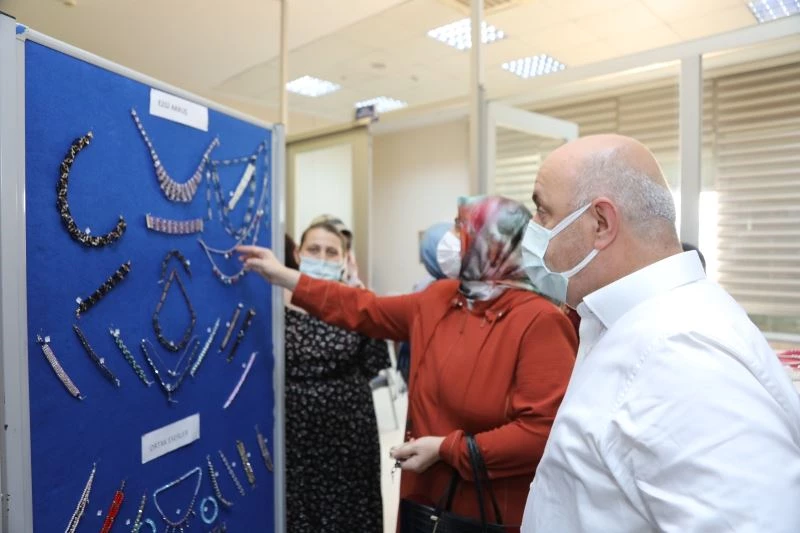 DAREN kursiyerlerinin ürünleri sergilendi
