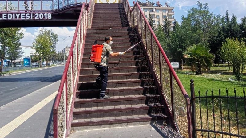 Kurban Bayramı öncesi dezenfeksiyon çalışması
