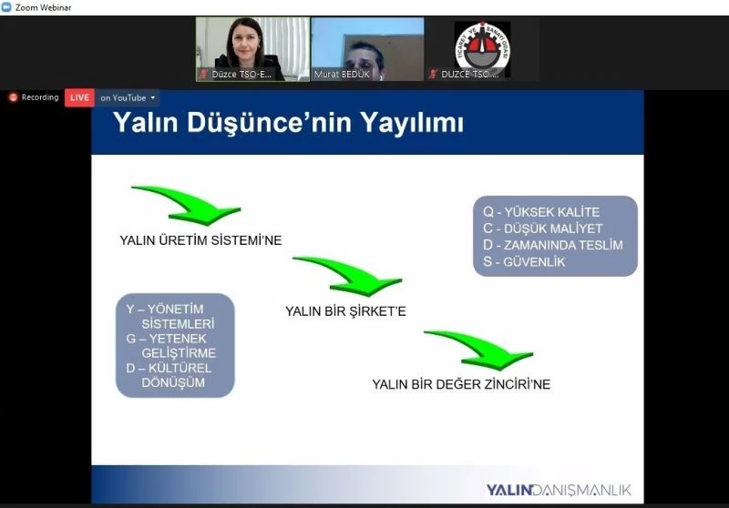 Yalın üretim eğitim gerçekleşti
