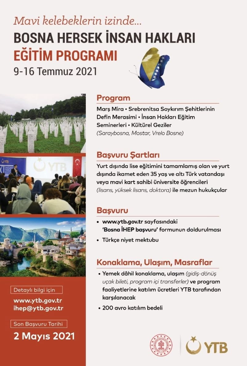 Avrupalı gençler Bosna Hersek’te mavi kelebeklerin izinde
