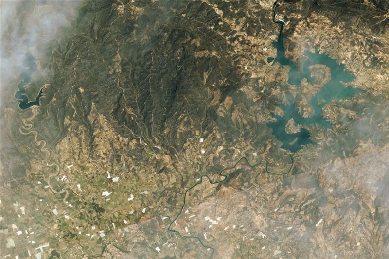Manavgat ve Marmaris’teki orman yangınları Göktürk-1 ve Göktürk-2 uydularınca fotoğraflandı
