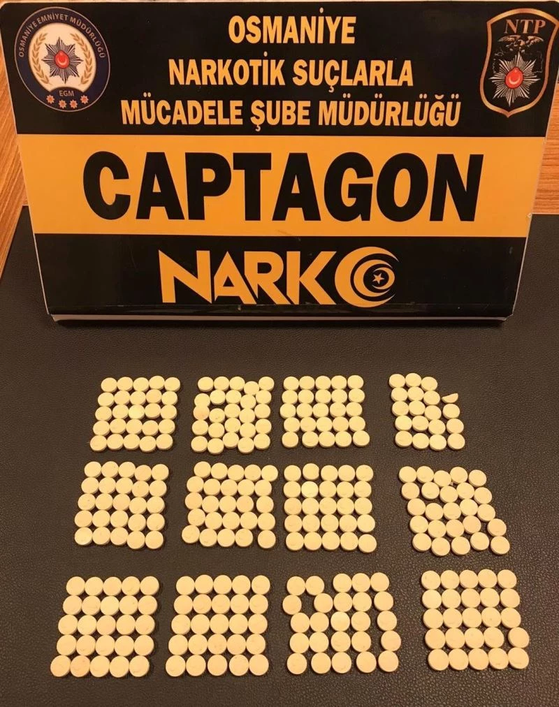 Osmaniye’de 294 adet uyuşturucu hap ele geçirildi