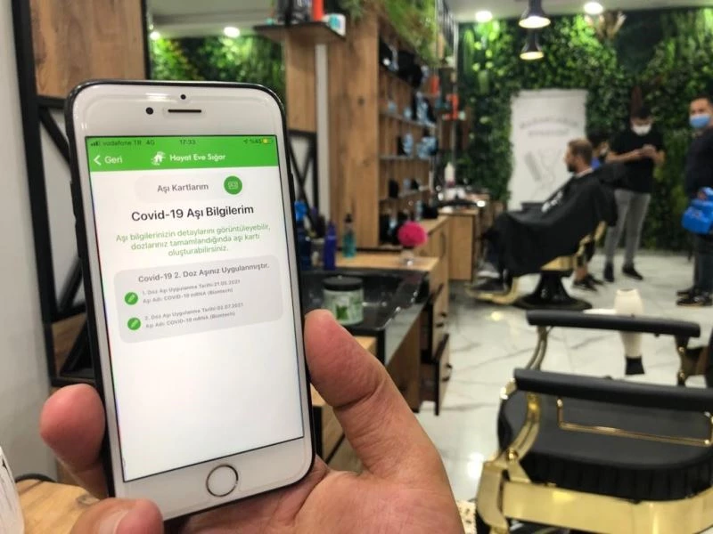 Bu kuaförde 2 doz aşı olana cilt bakımı ücretsiz
