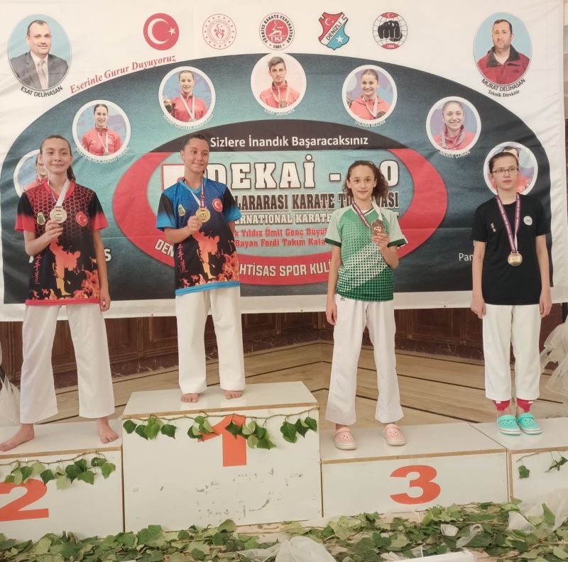 Salihli Belediyesporlu karatecilerden 5 madalya
