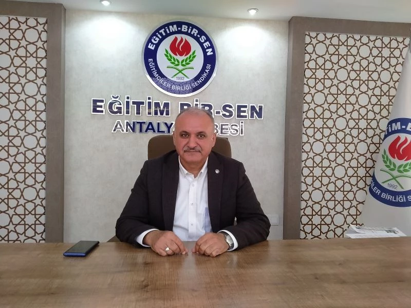 Eğitim Bir-Sen Antalya Şube Başkanı Miran: 