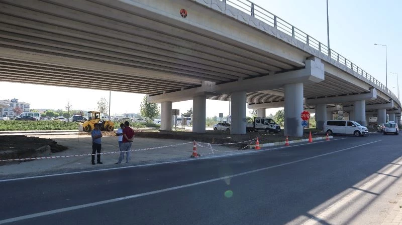 Otogar kavşağına erken dönüş yolu yapıldı

