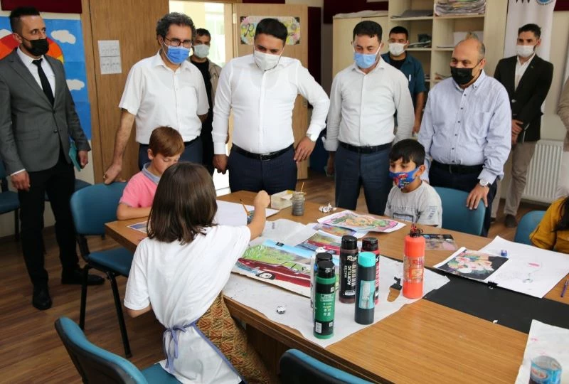 Genel Sekreter Çelikel kültür merkezinde incelemelerde bulundu
