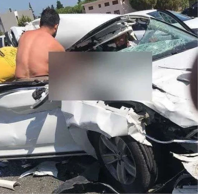 Otoyol çıkışında feci kaza: 1 ölü, 1 yaralı
