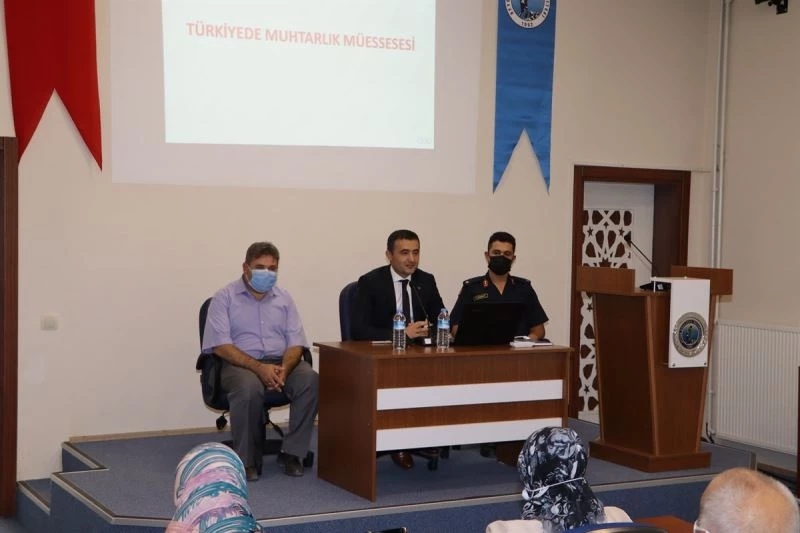 Kaymakam Bilici’den köy muhtarlarına orman yangınları konusunda uyarı:
