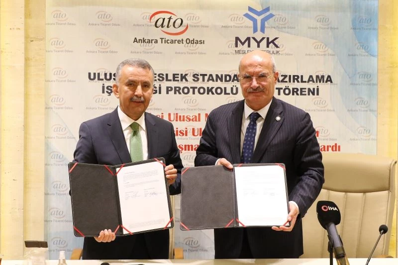 ATO, 3 farklı mesleğin standardının hazırlanması için Mesleki Yeterlilik Kurumu ile masaya oturdu
