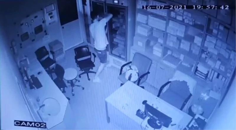 Hastaneden 250 bin TL’lik kanser ilacı çalınma anı güvenlik kamerasında
