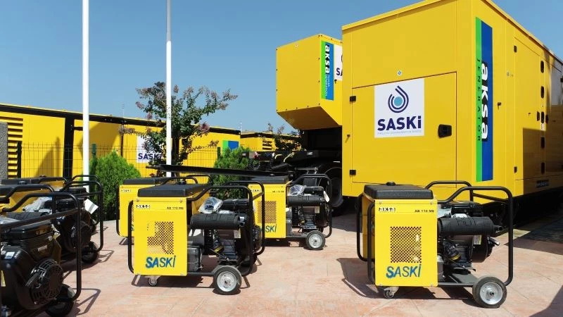 SASKİ’den 8,1 milyonluk yatırım: 34 jeneratör alındı
